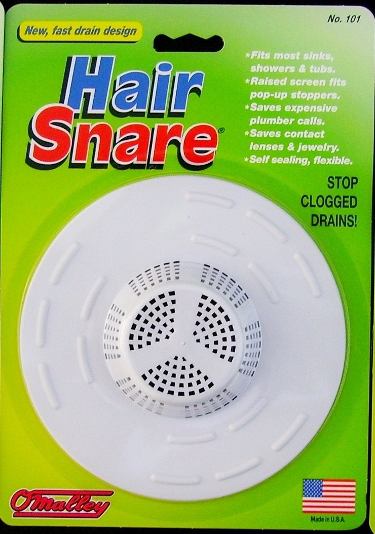 Omalley Hair Snare Drain Cover Universal - White - Image 1